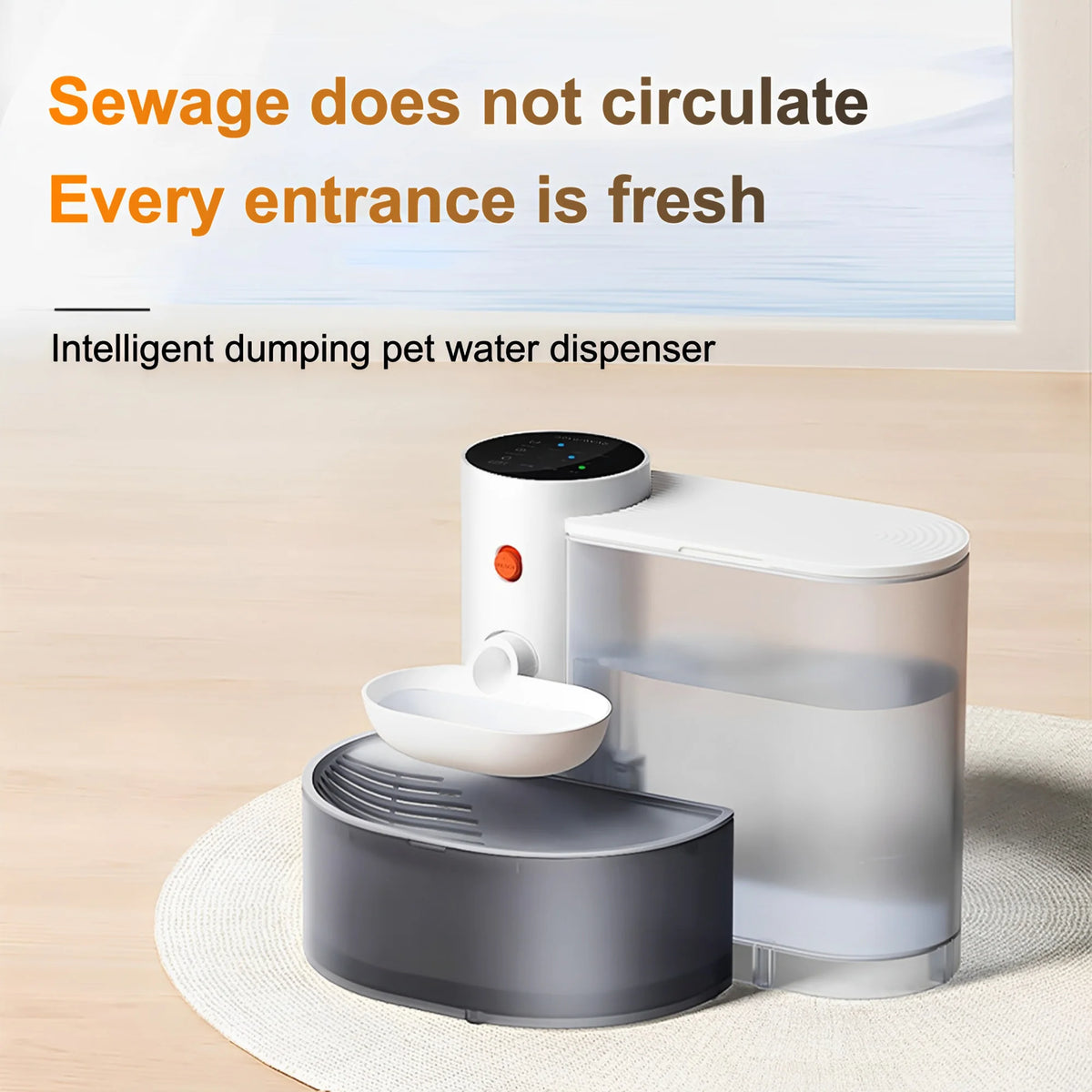 Automatic Stainless Steel Wireless Pet Water Dispenser