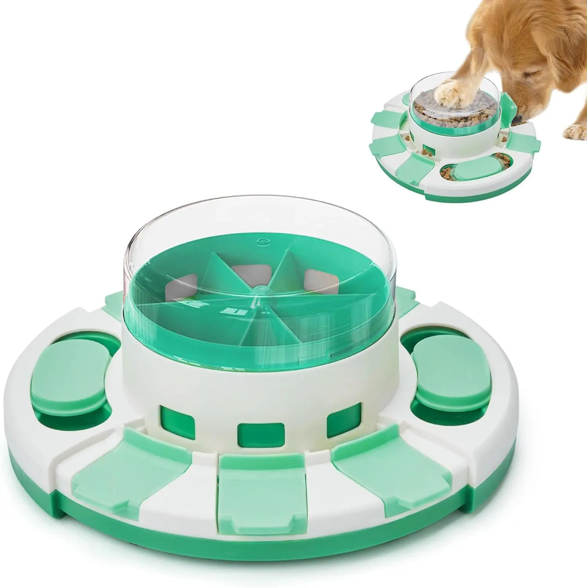 Double Layer Dog Puzzle Slow Feeder Toy For Mental Stimulation