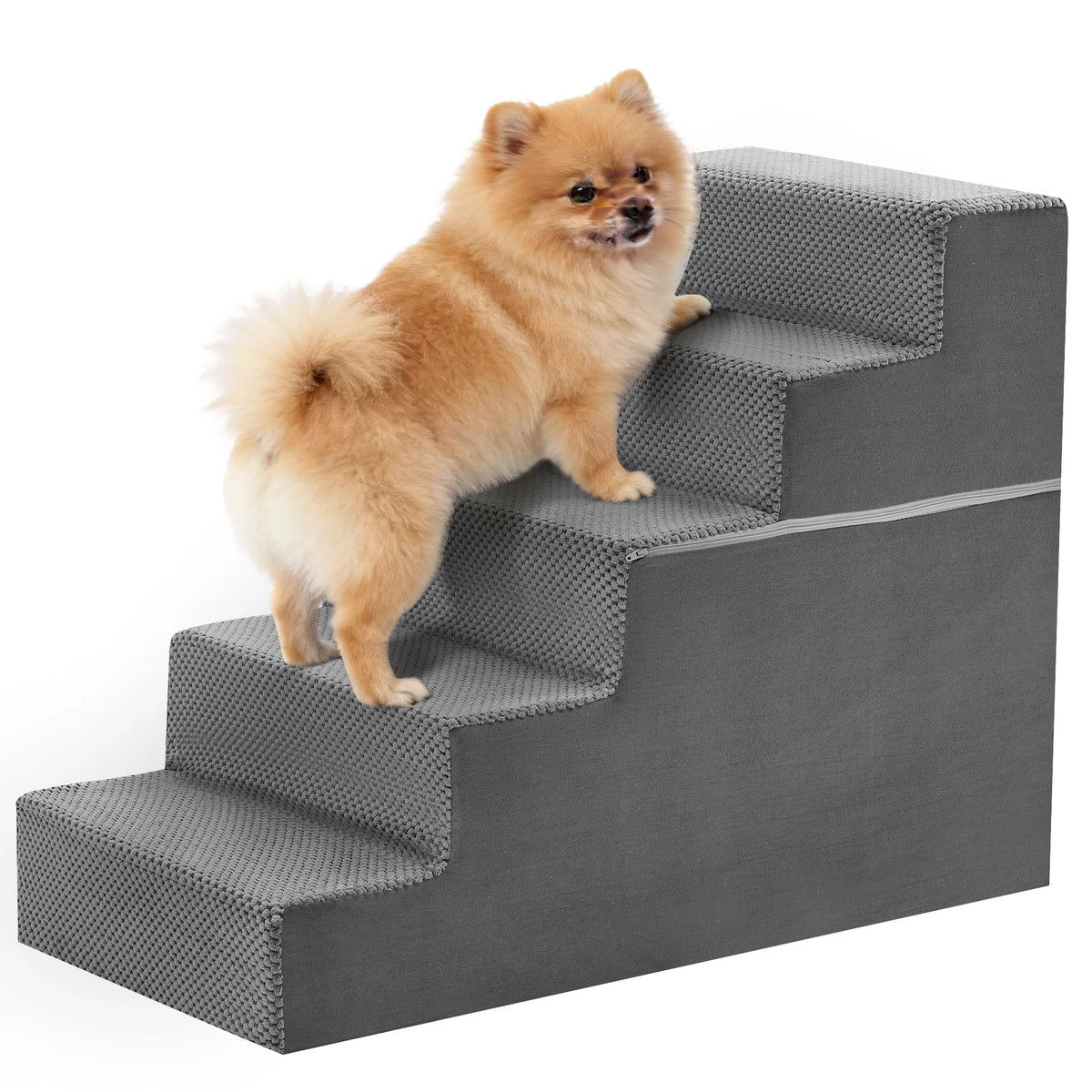 JHK Right Angled Foam Dog Stairs Ramp Three To Five Steps