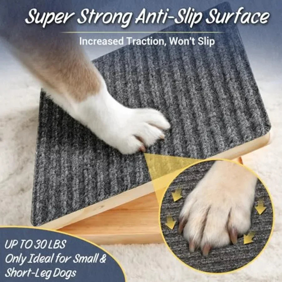 Adjustable Wooden Dog Ramp For Stairs Foldable Indoor