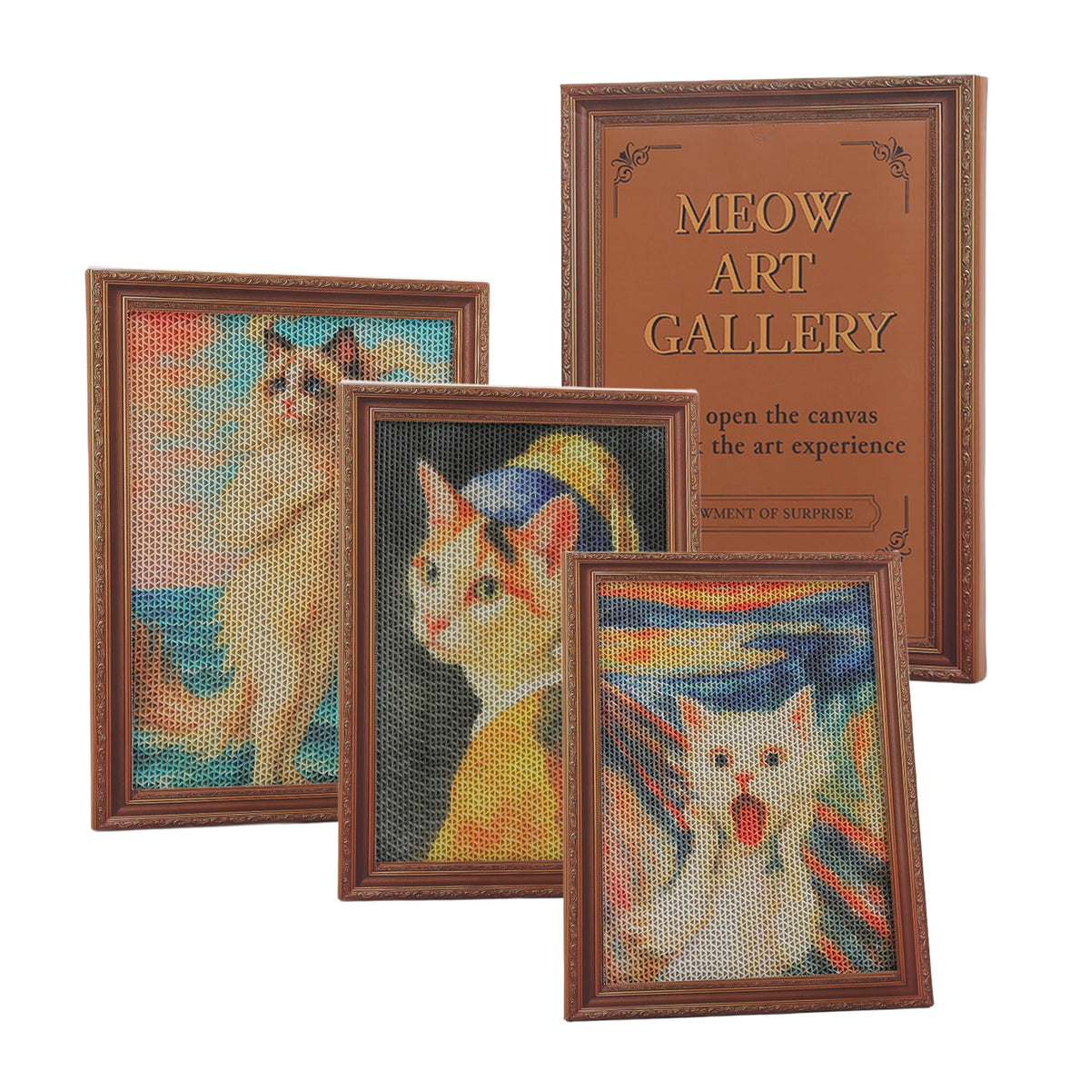 Pawz Road 3 Pack Wall Cardboard Cat Scratcher