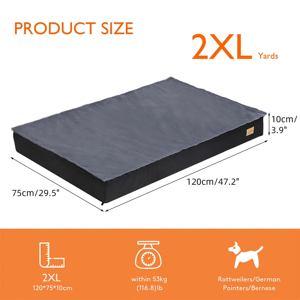 BORWART Orthopaedic Waterproof Dog Bed With Removable Cover