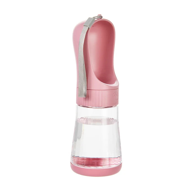 Portable Two In One Glass Pet Water Bottle And Feeder