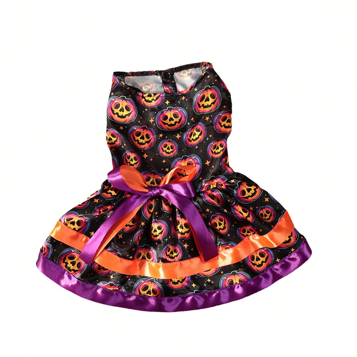 Pet Dog Dress, Funny Soft Pumpkin/Skull Print Bowknot Halloween Costume Indoor Outdoor Pet Supplies