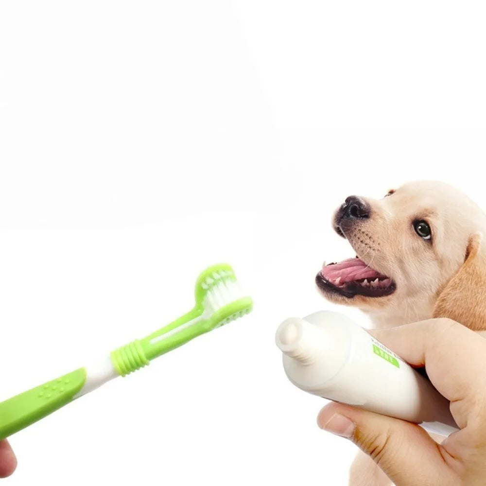 3-Sided Pet Toothbrush For Dogs And Cats Dental Care