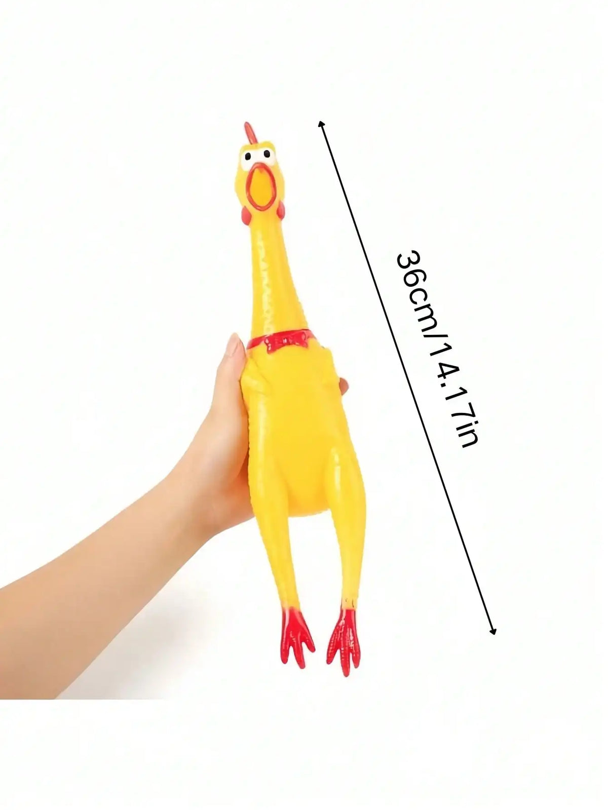 1Pc Upgraded Screaming Chicken Vinyl Pet Toy, Stress & Boredom Relief Squeaky Play Toy for Dogs and Cats