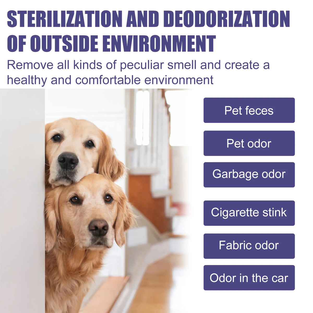 60ML Pet Deodorant Spray Moisturizing Skin Eliminate Bad Odors Non-irritating Lasting Fresh Fragrance Soothing Discomfort Pet Skin Care Spray