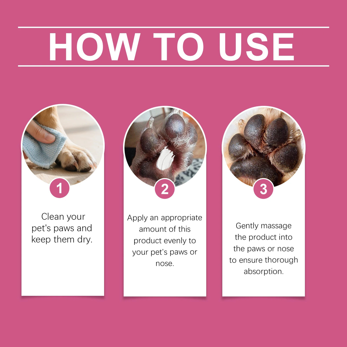 50g Pet Paw Care Balm Gentle Moisturizing Enhance Smoothness Nourishing Anti-chapping Relief Discomfort Daily Massage Maintain Pet Paw Pad Balm