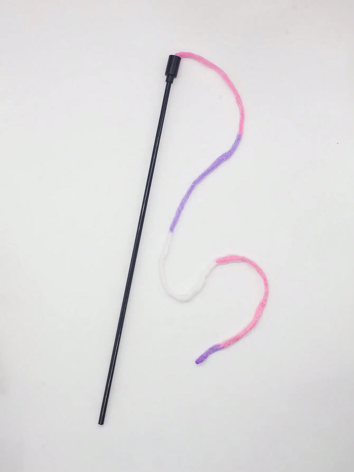 Playful Cat Wand Toy With Colorful Ribbons