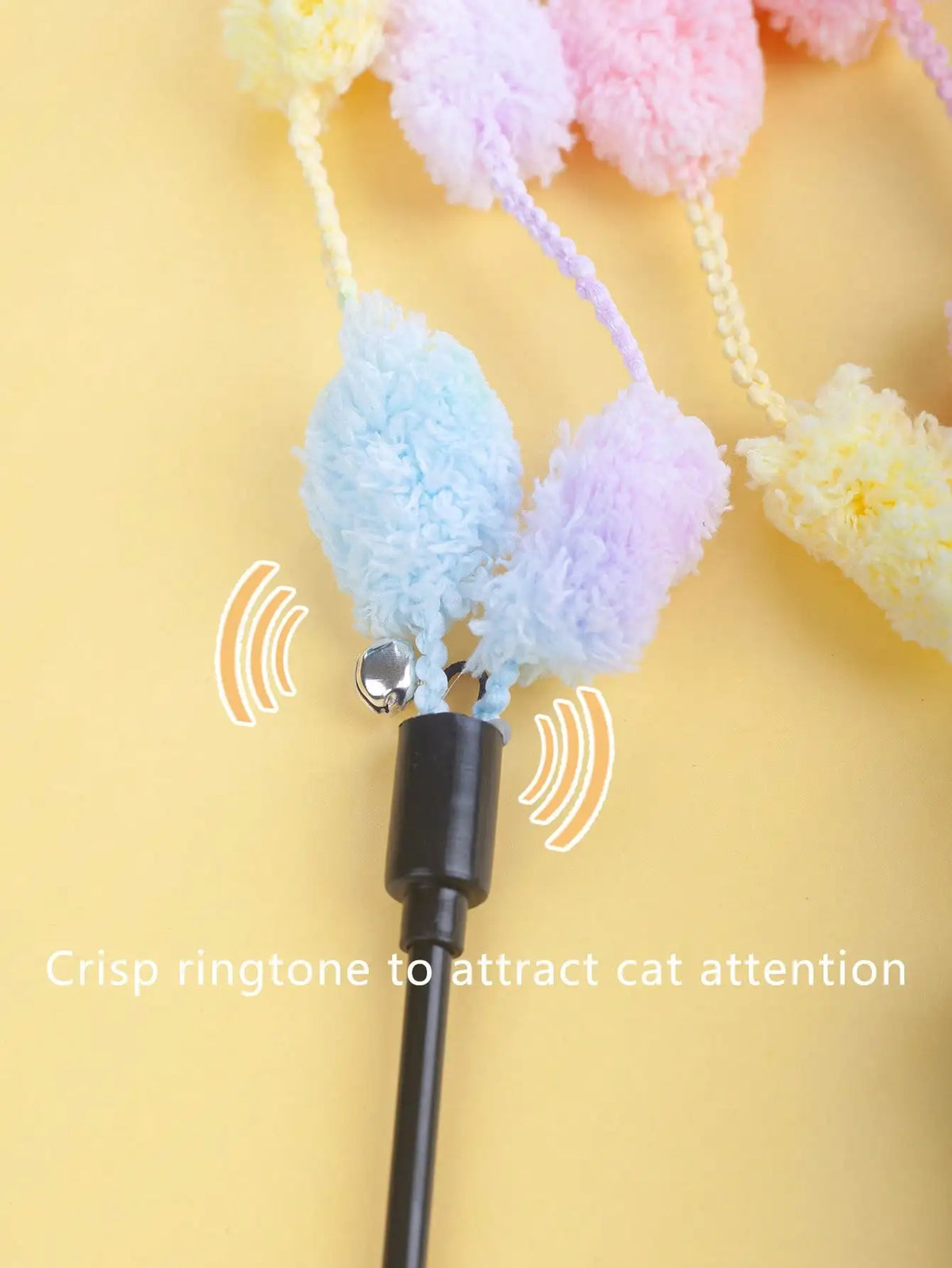 Cat Teaser Sticks With Bell, Interactive Pet Toy