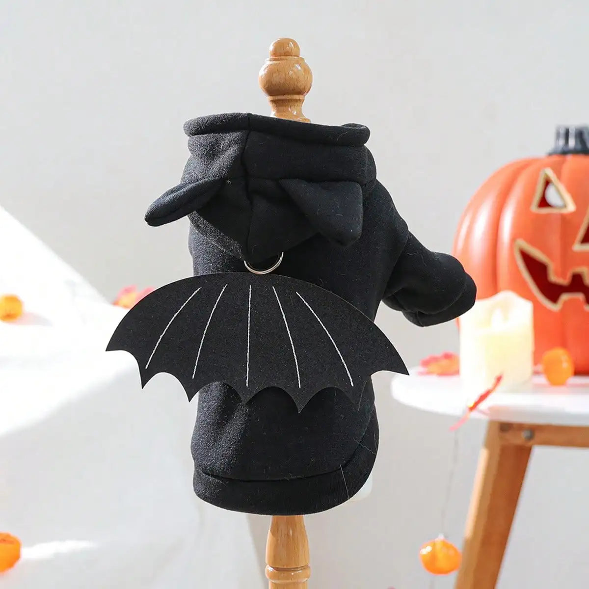 Dog Halloween Costume Funny 3D Bat Wings Dog Hoodie Holiday Apparel For Festival Party Events
