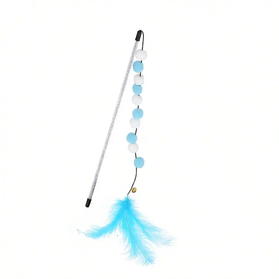 Premium Fleece Fairy Cat Teaser Wand For Interactive Play Time