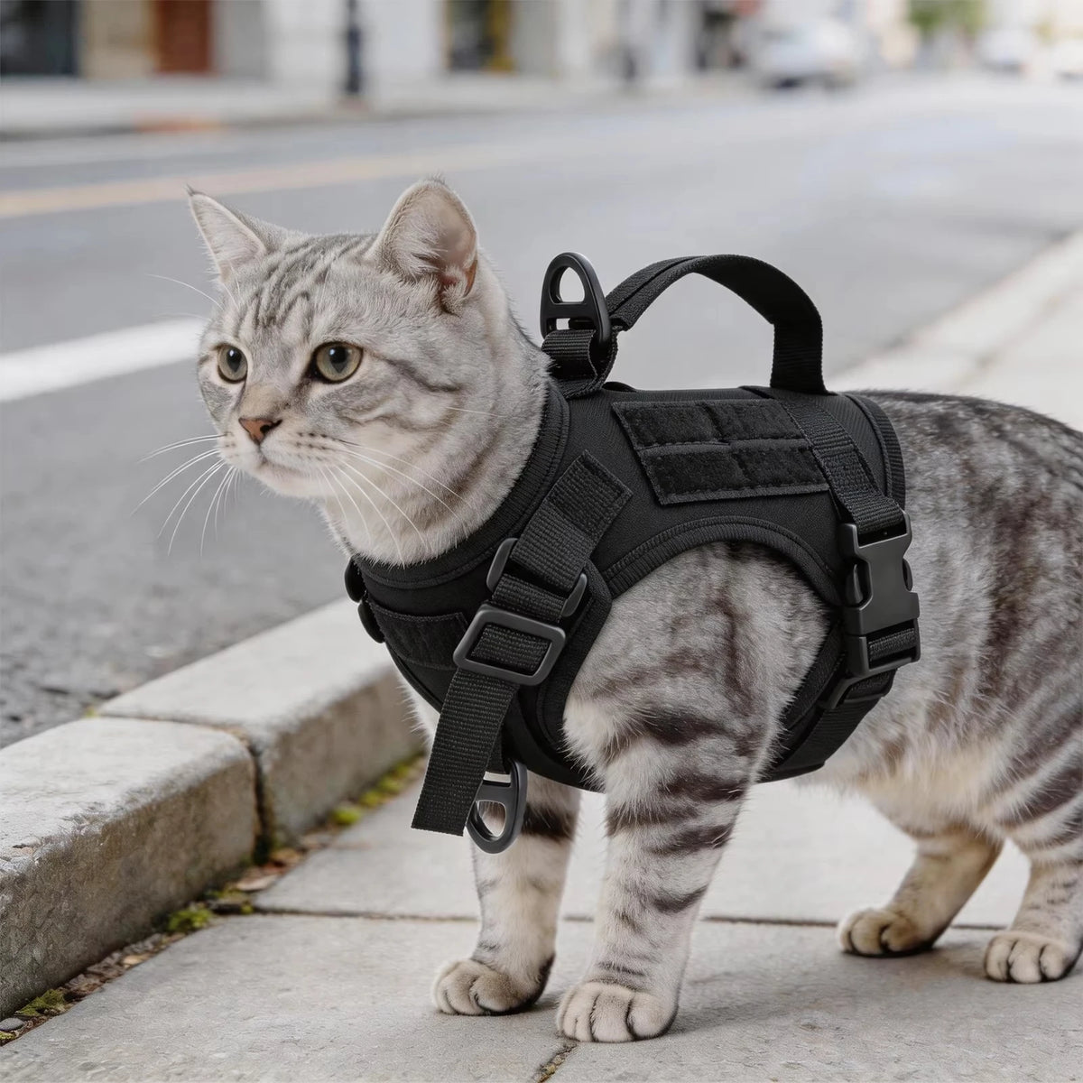 Cat Harness And Leash Set Escape-Proof Mesh With Handle