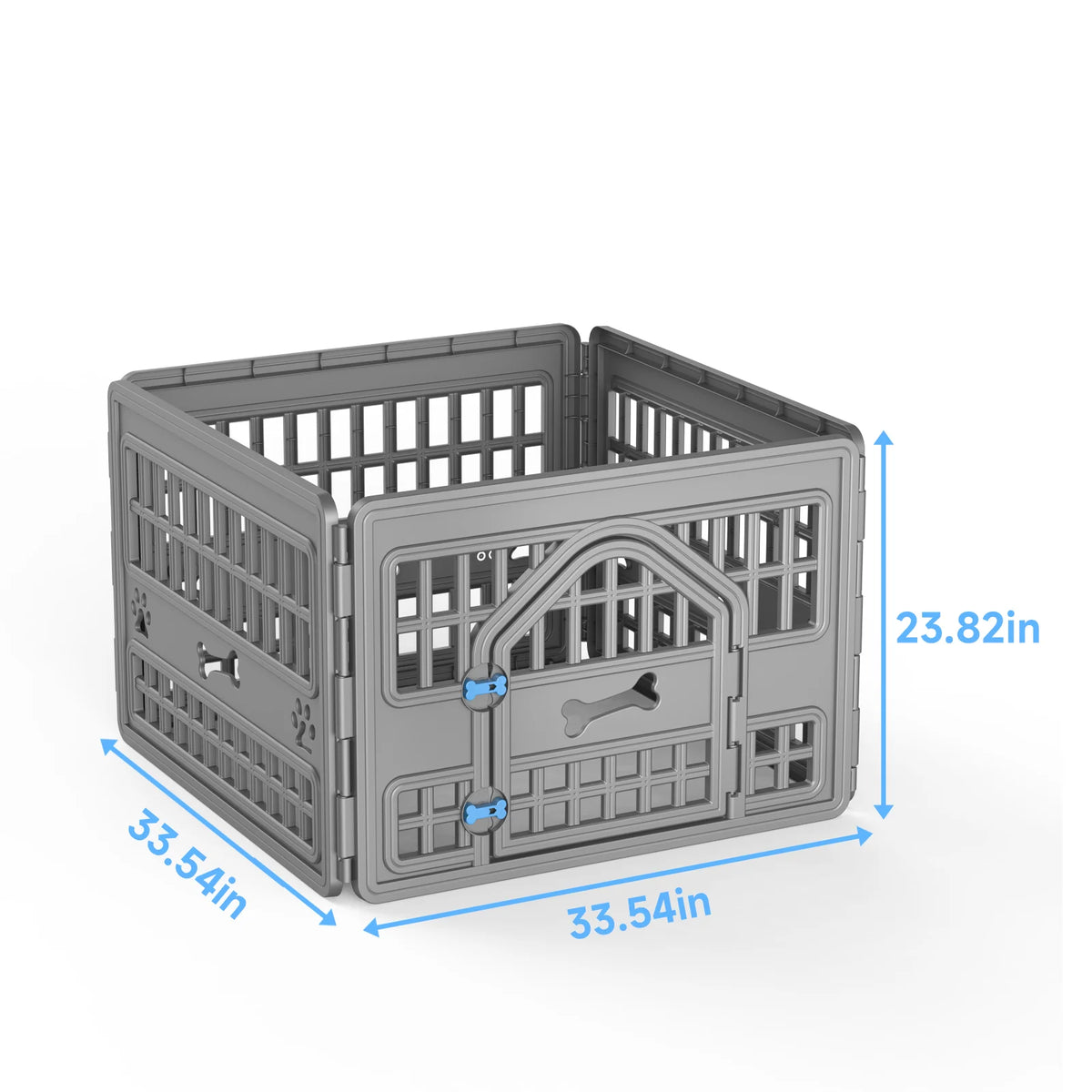 4 Panel Plastic Pet Playpen For Indoor Outdoor Pets