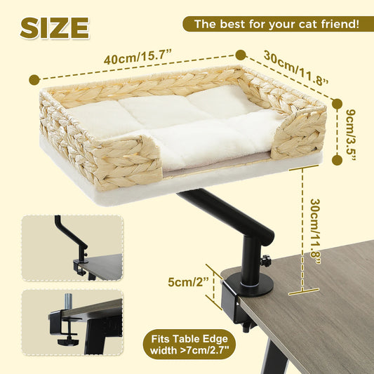 PAWZ Road Cat Desk Bed 360-Degree Rotatable Stand