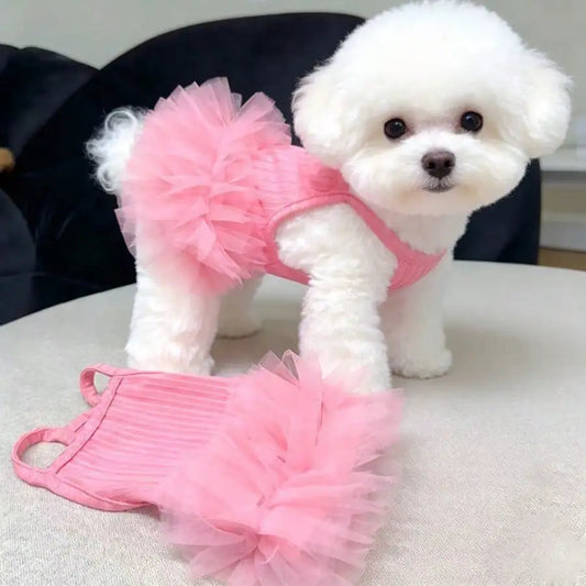 Dog Tutu Dress Valentine Day Outfit For Pets