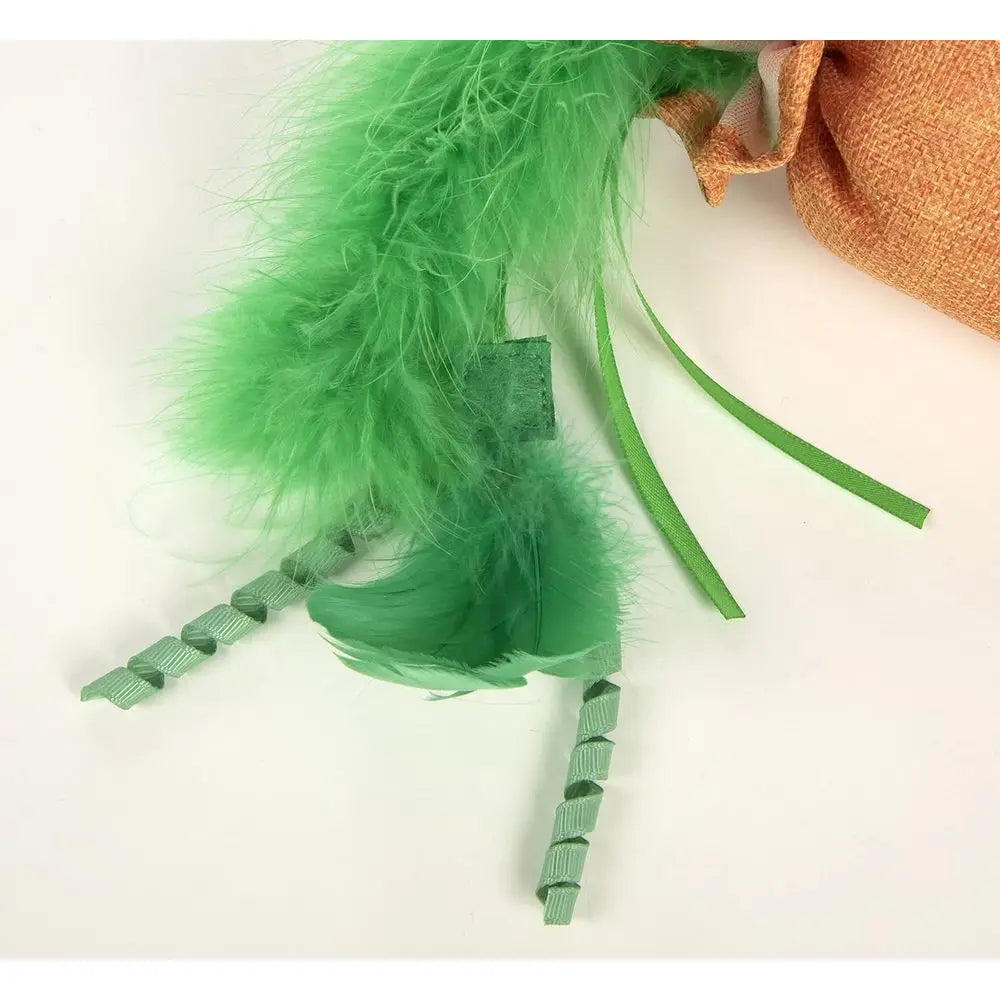 Kolossal Karrot Crinkle Kicker Catnip Cat Toy - Orange, Jumbo