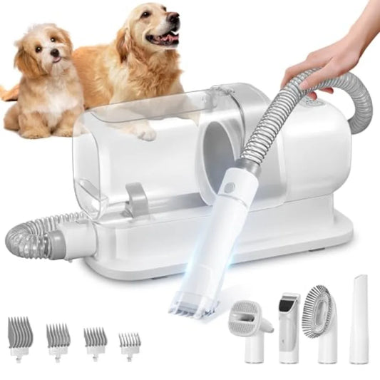 Pet Grooming Vacuum Kit Low Noise Hair Removal 5 Tools