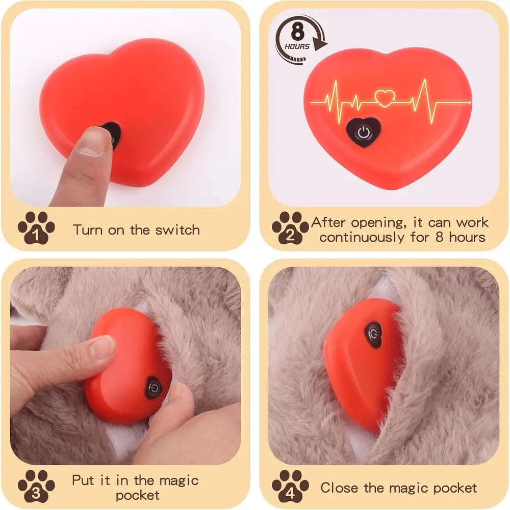 Puppy Heartbeat Toy For Dog Anxiety Relief And Calming Sleep