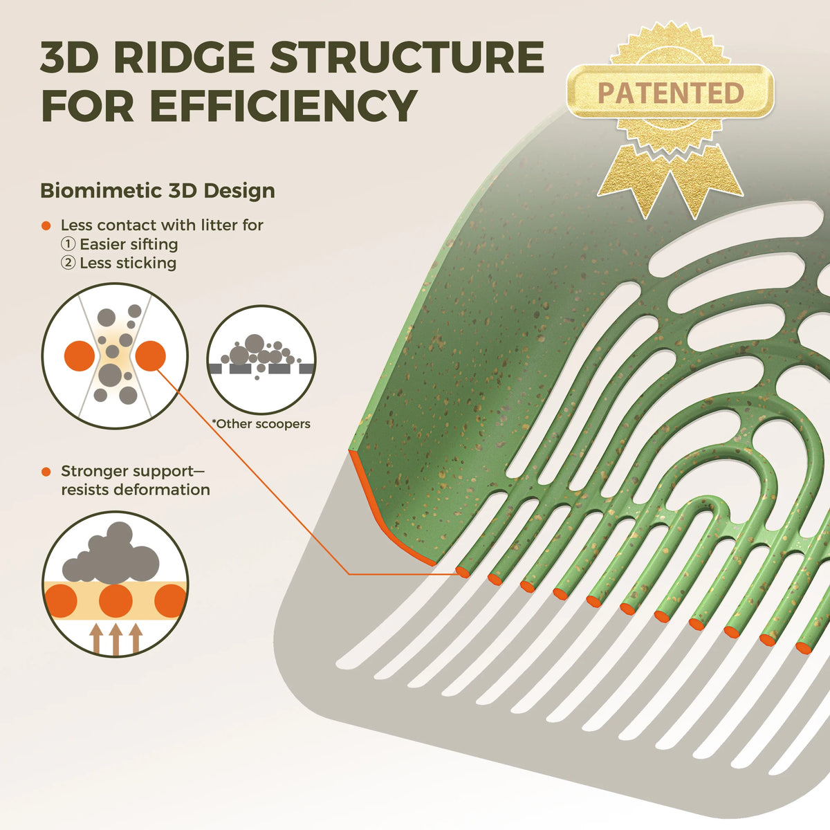Cactus Cat Litter Scooper with Holder, 2 Replaceable Wheat Straw Plastic Shovels, Kitty Litter Scoop with Bag, Trash Bag Storage