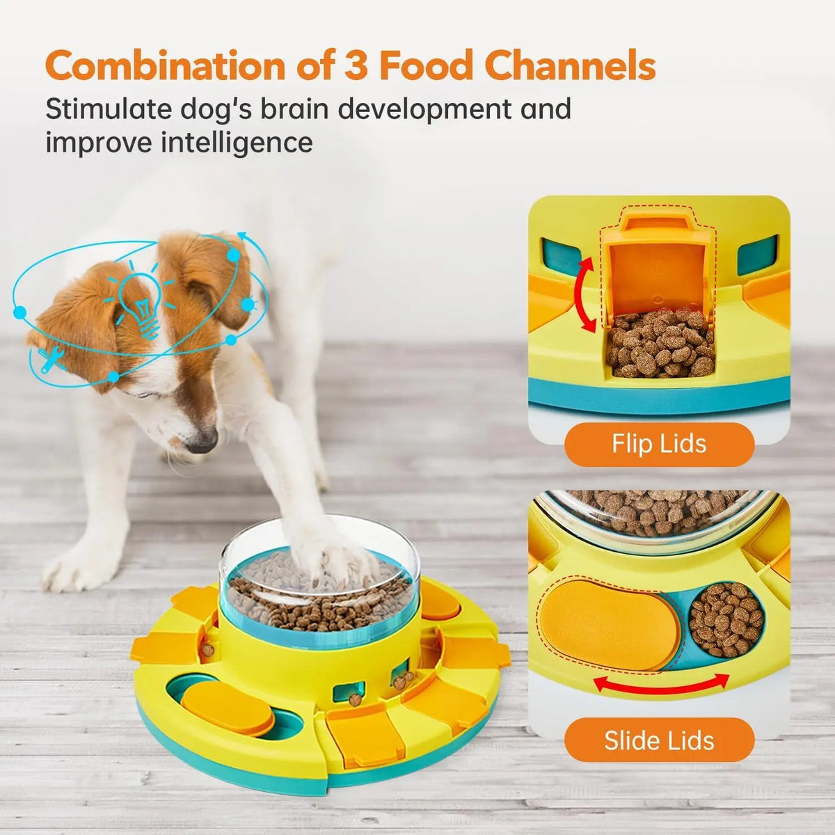 Double Layer Dog Puzzle Slow Feeder Toy For Mental Stimulation