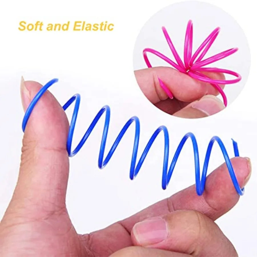 Durable Heavy Gauge Coil Spring Cat And Kitten Toy