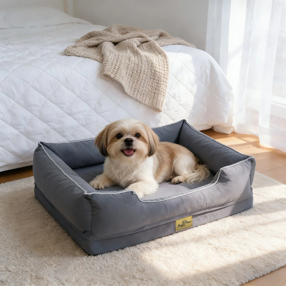 Bingopaw Orthopedic Dog Bed With Removable Waterproof Cover