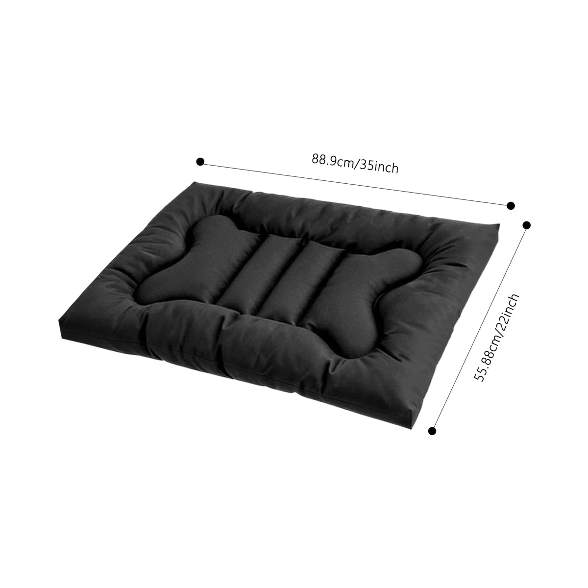 Indestructible Chew Proof Dog Bed Waterproof Washable Crate Pad