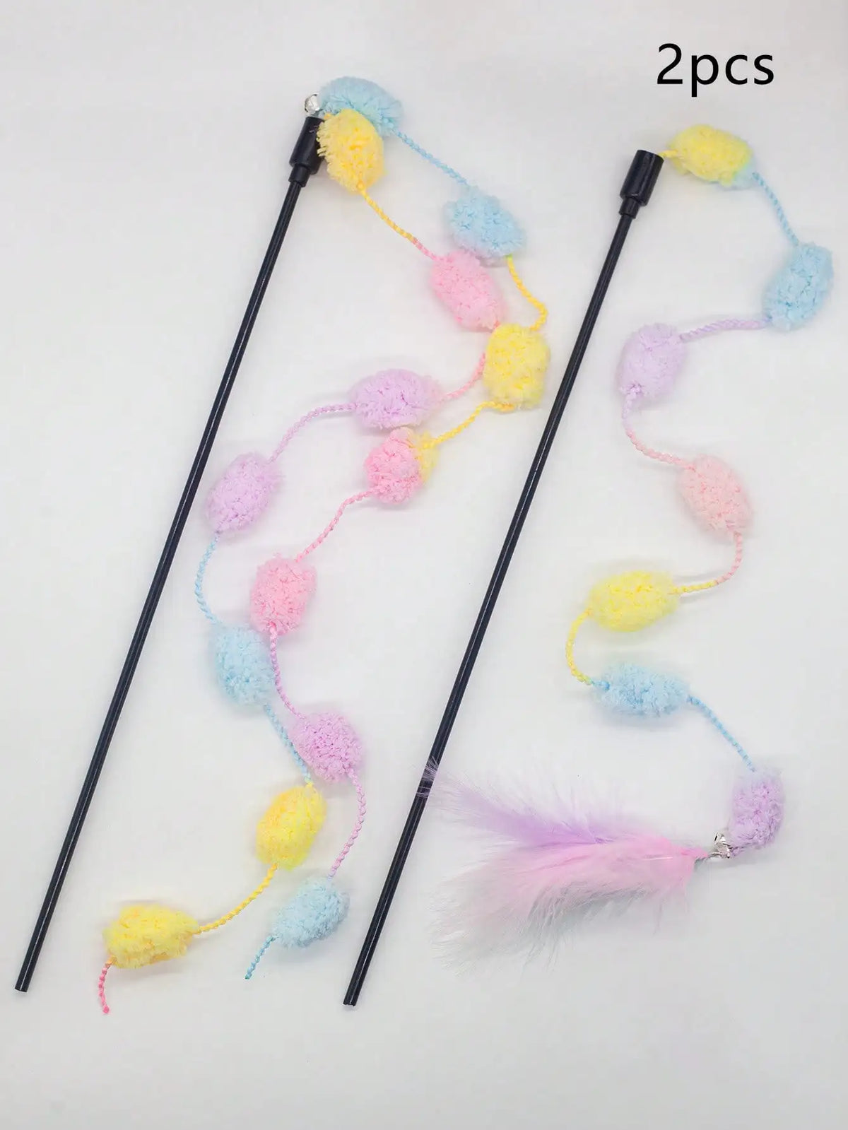 Cat Teaser Sticks With Bell, Interactive Pet Toy