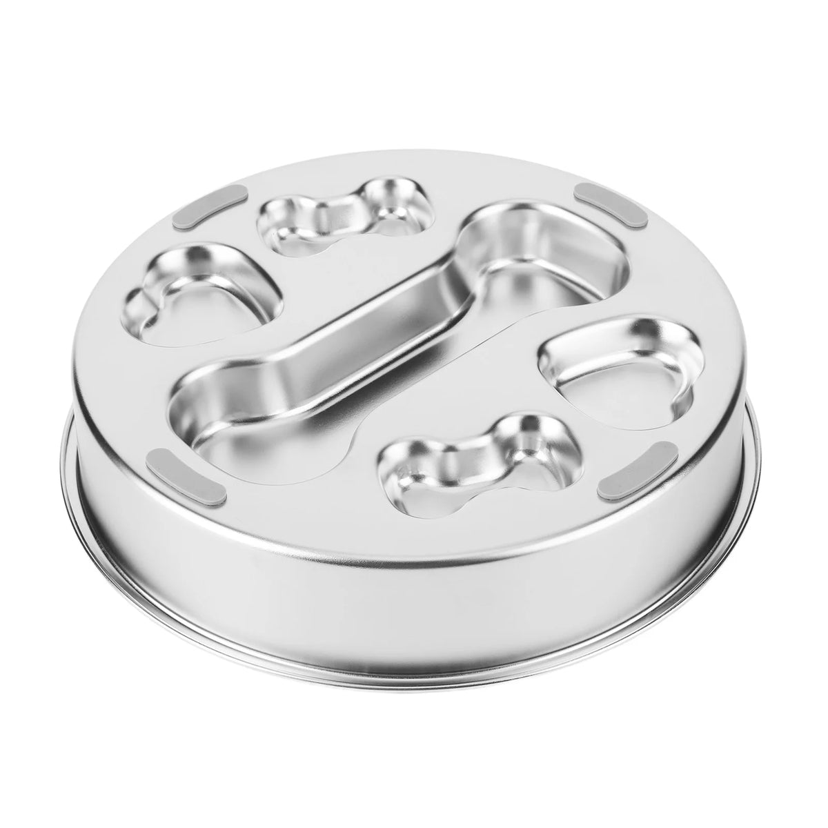 304 Stainless Steel Slow Feeder Dog Bowls with Non-Slip Mat Dog Wat Dog Water Bowl Pet Food Bowls for Small & Medium Dogs