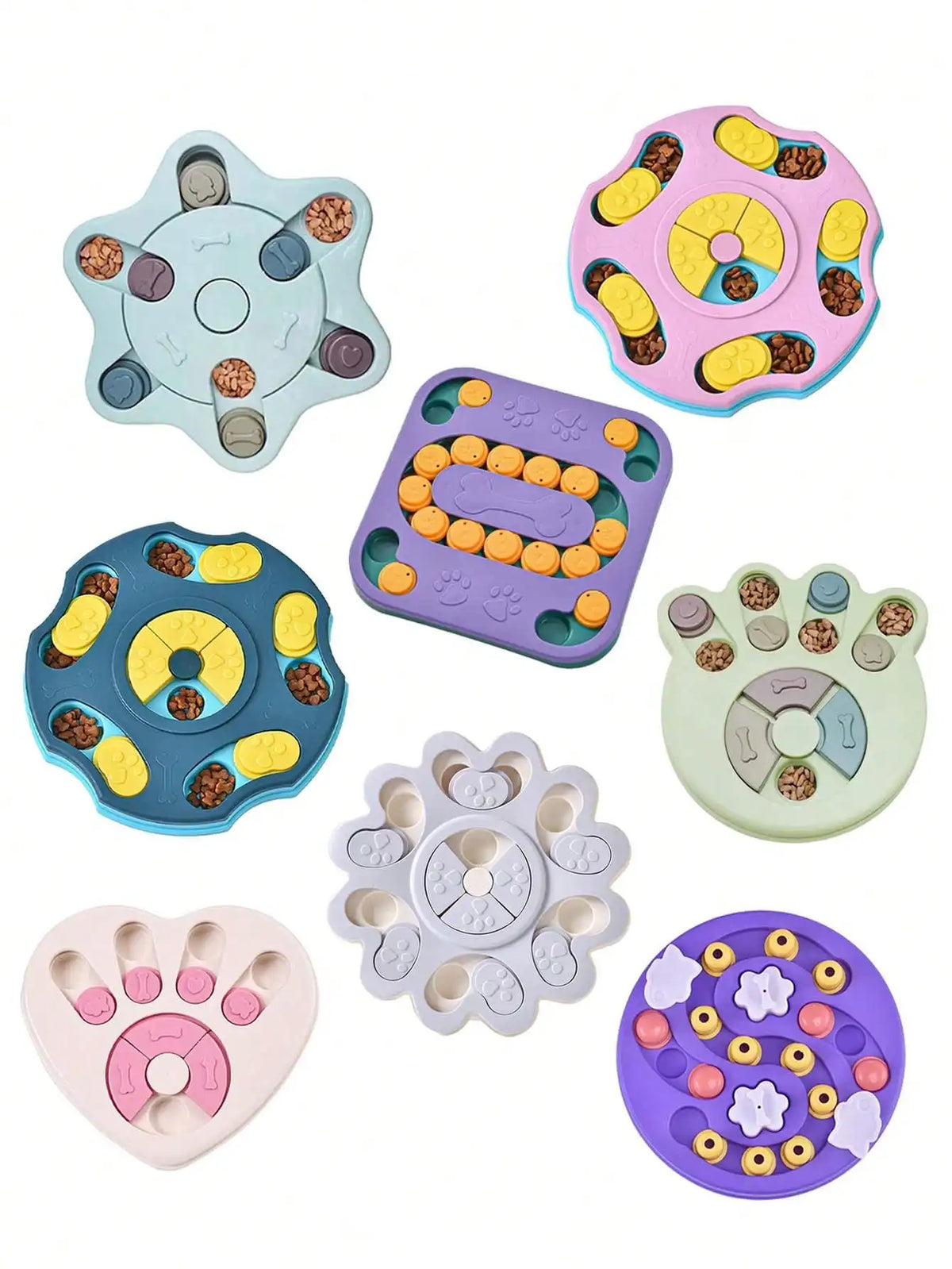 Dog Puzzle Toy Slow Feeder Dispenser For Cat And Dog