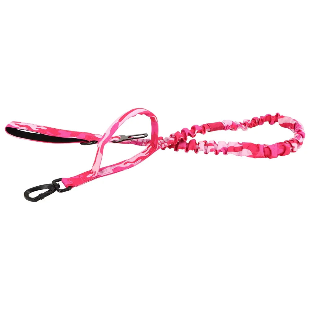 Military Dog Leash With Adjustable Quick Release And Dual Handles