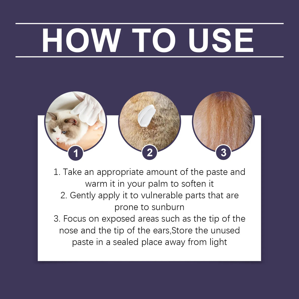 Pet Protective Balm for Cats and Dogs, Mild Solid Balm Soothes and Moisturizes Dry Pet Skin for Daily Care