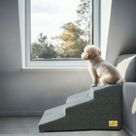 Dog Steps 3 To 5 Stairs Ramp With Non Slip