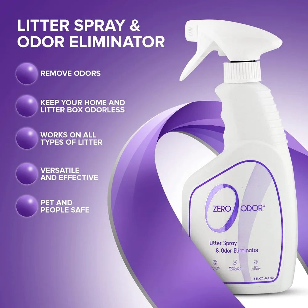 Patented Molecular Technology Pet Safe Cat Litter Odor Eliminator