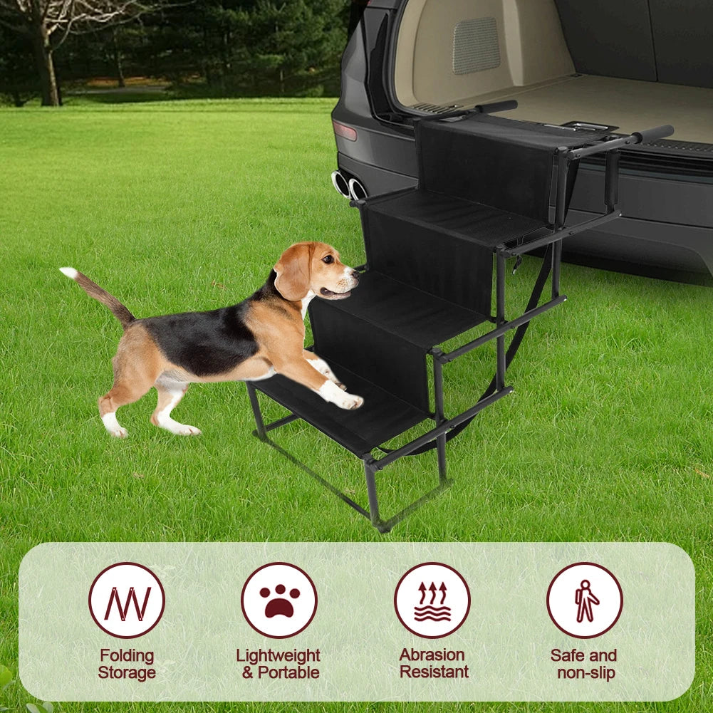 Lightweight Portable 4 Step Folding Pet Ramp