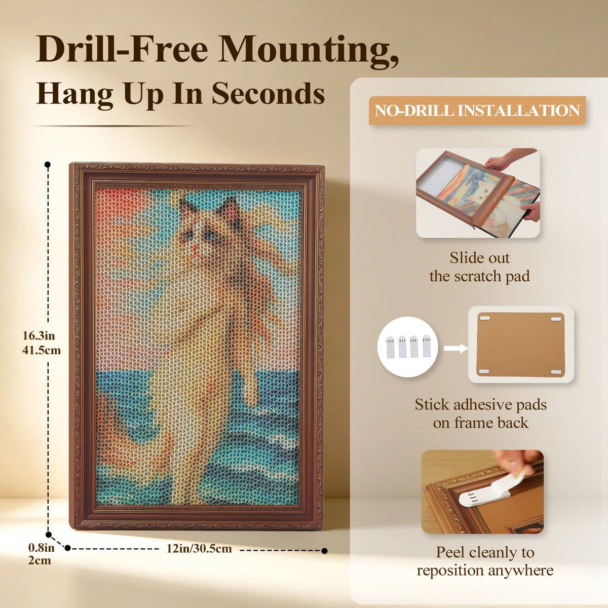 Pawz Road 3 Pack Wall Cardboard Cat Scratcher
