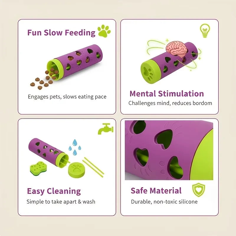 Interactive Detachable Slow Feeder Toy For Dogs And Cats