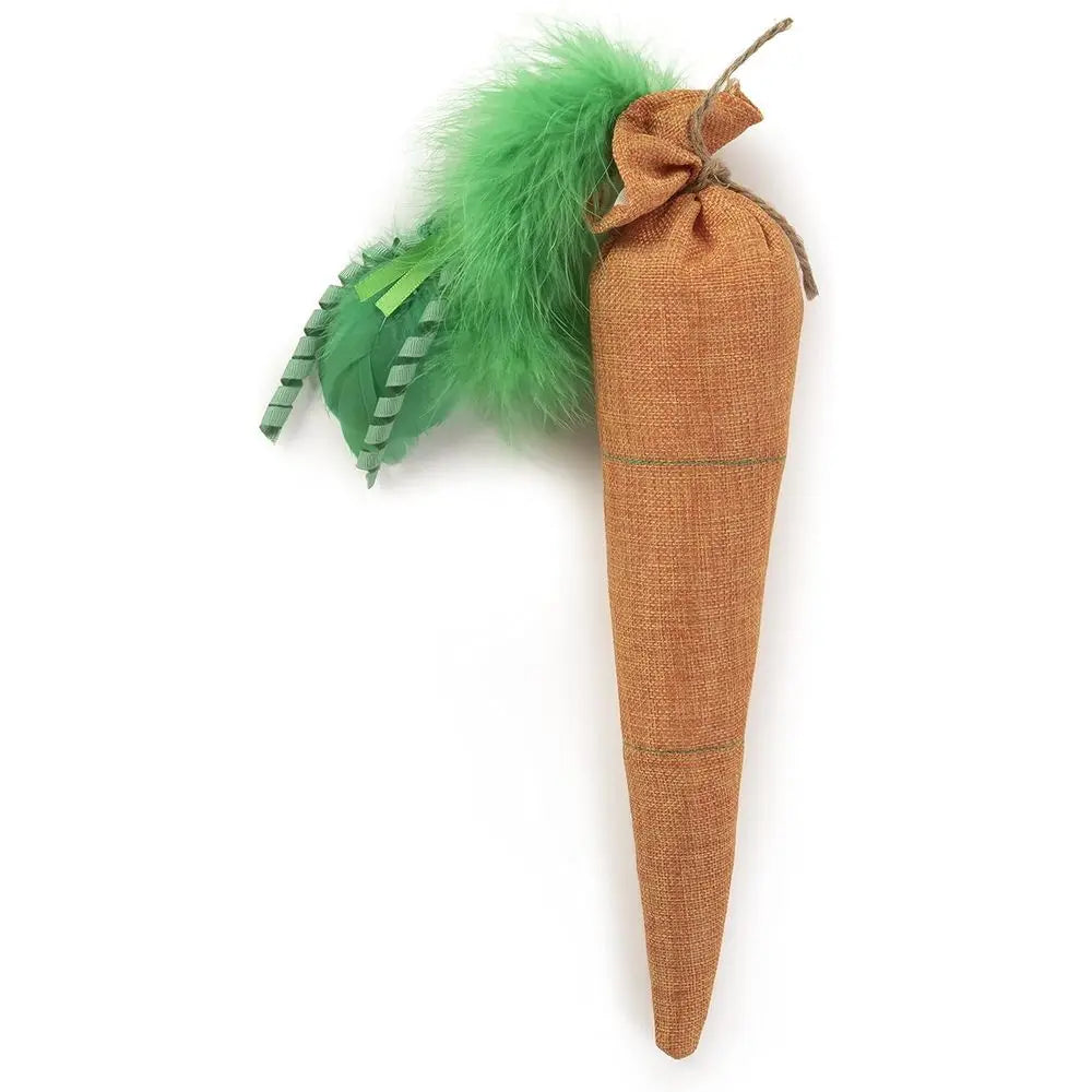 Kolossal Karrot Crinkle Kicker Catnip Cat Toy - Orange, Jumbo