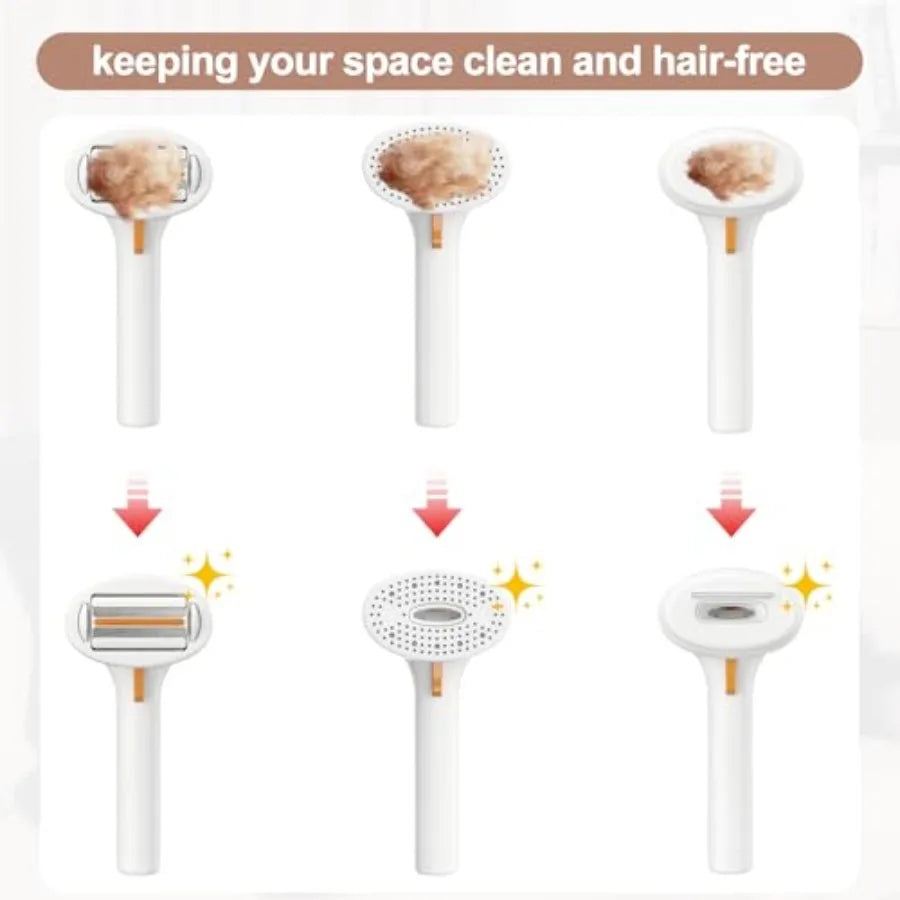 Professional Dog Grooming Vacuum With Stainless Steel Brush