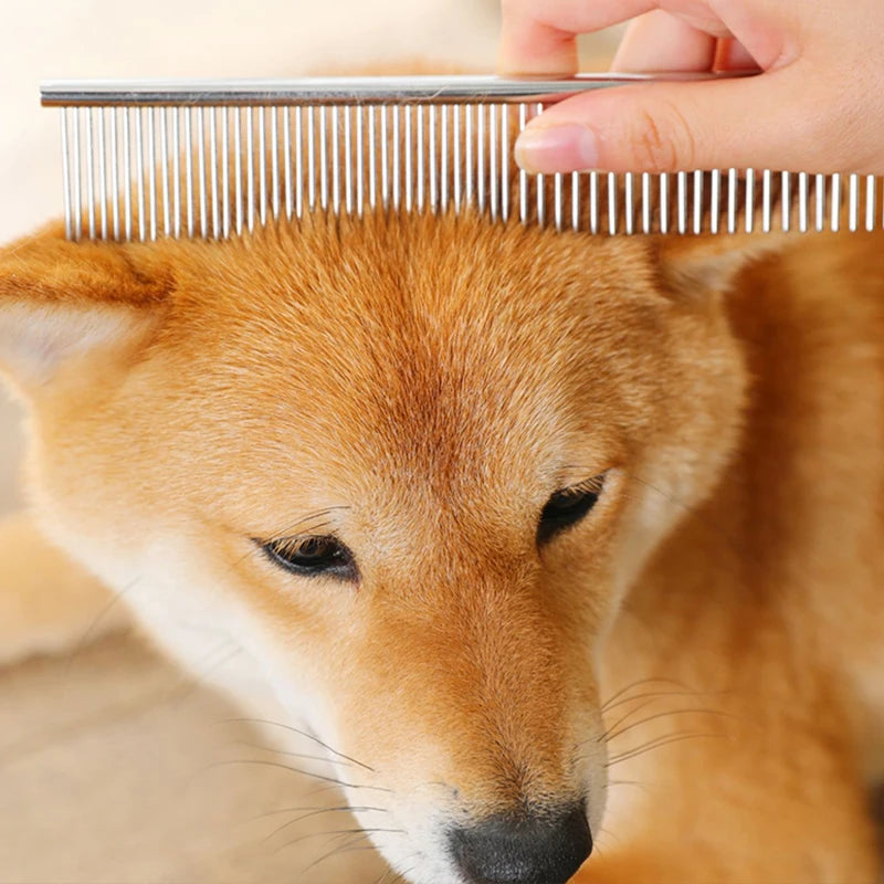 Stainless Steel Pet Grooming Comb For Dogs And Cats