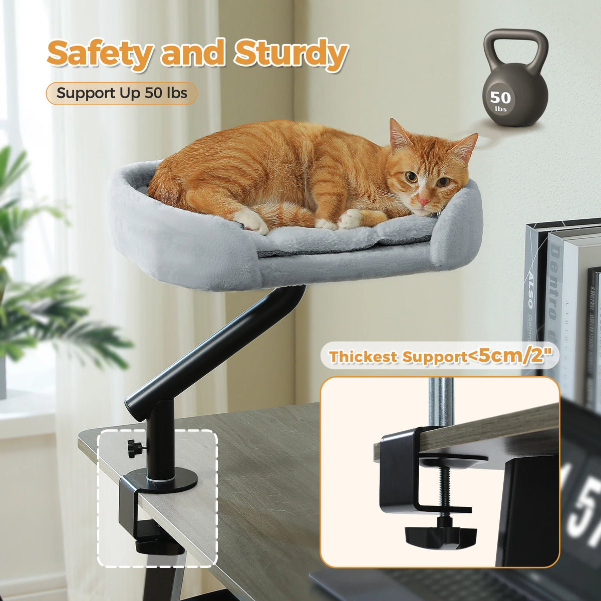 PAWZ Road Cat Desk Bed 360-Degree Rotatable Stand