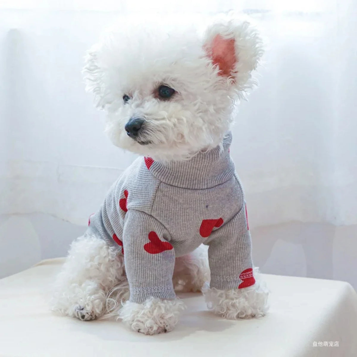 Adorable Love Printed Shirt For Small Dogs And Cats