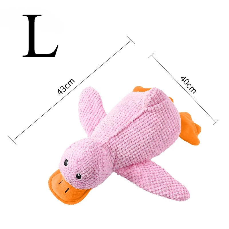 Plush Duck Dog Toy For Chewing And Teeth Grinding