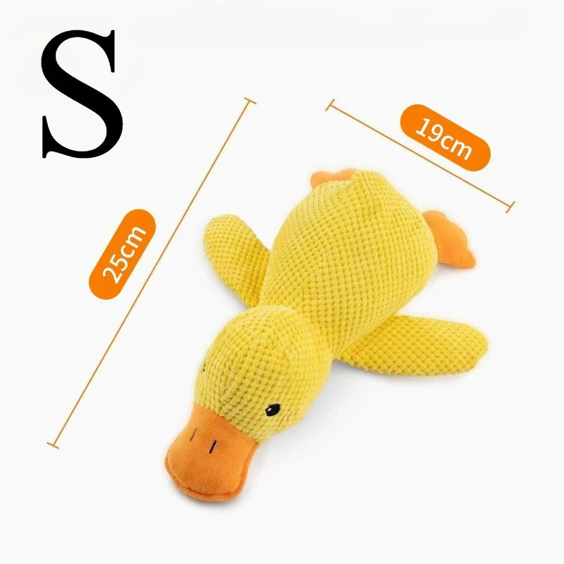 Plush Duck Dog Toy For Chewing And Teeth Grinding