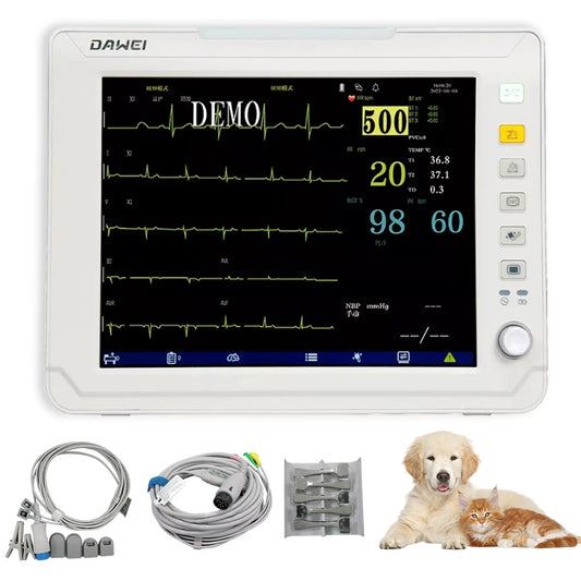 DAWEI Portable Veterinary Monitor 6 Parameter