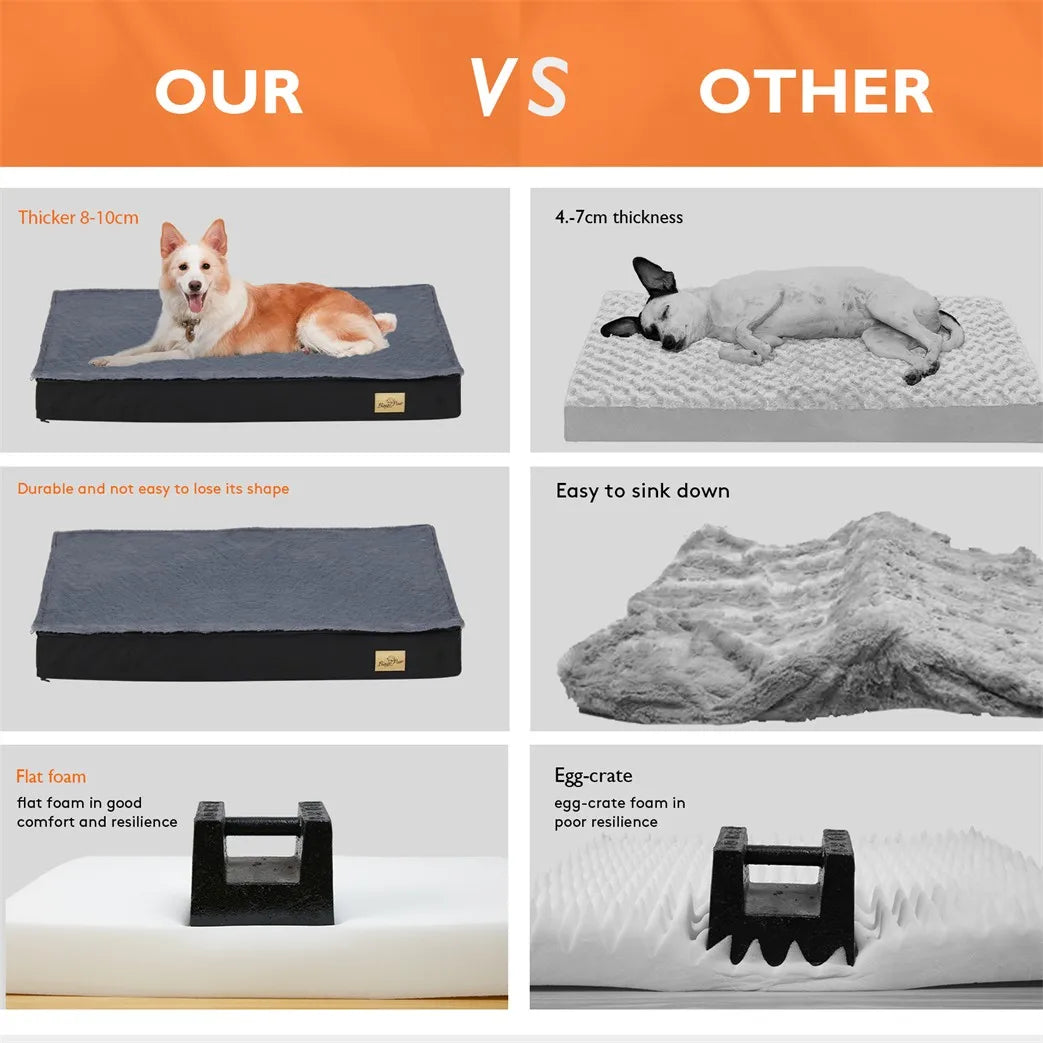 BORWART Orthopaedic Waterproof Dog Bed With Removable Cover