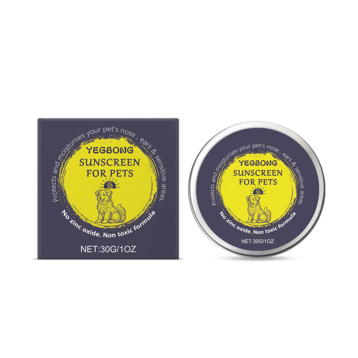 Pet Protective Balm for Cats and Dogs, Mild Solid Balm Soothes and Moisturizes Dry Pet Skin for Daily Care