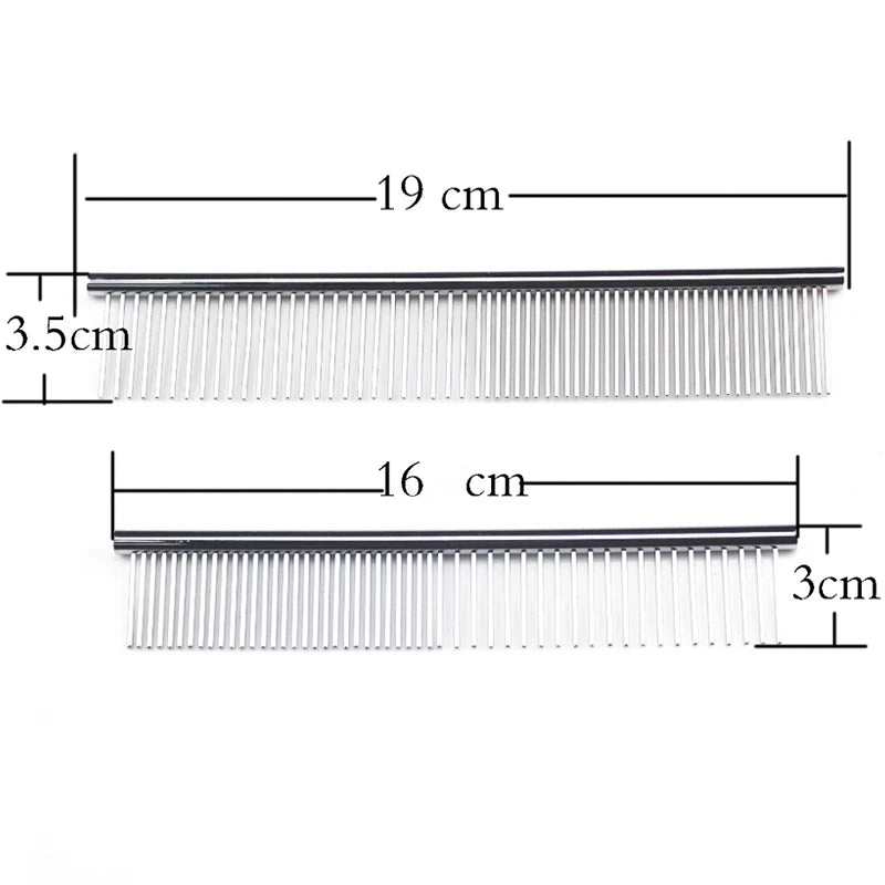 Stainless Steel Pet Grooming Comb For Dogs And Cats