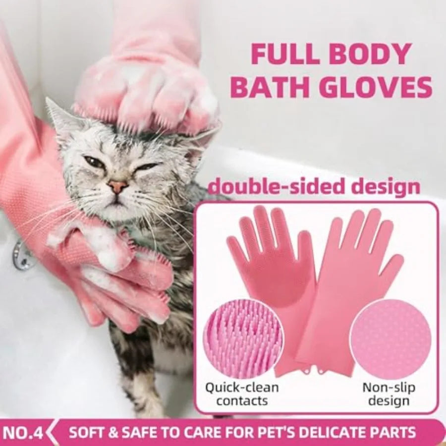 Complete Dog Cat Grooming Kit With Deshedding Brush Set